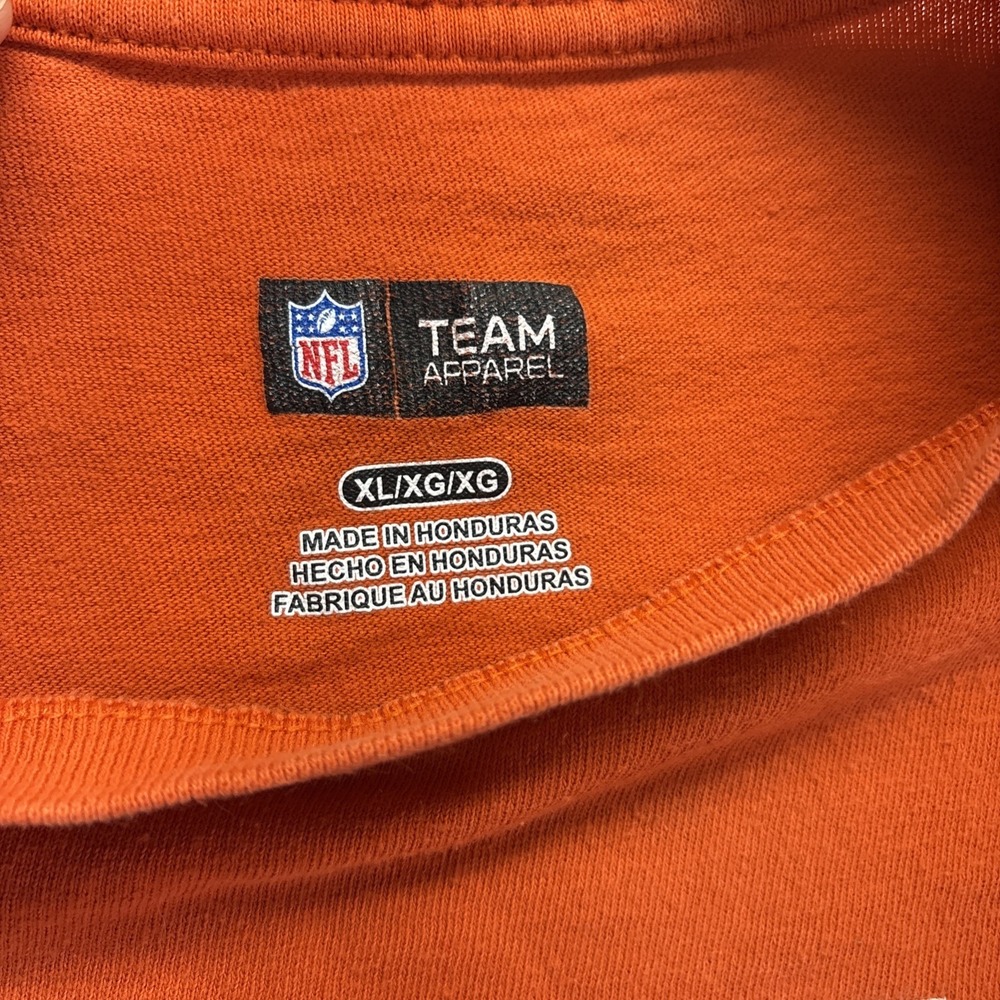 Denver Broncos Football T Shirt Orange NFL Team Apparel Size XL - Picture 3 of 10